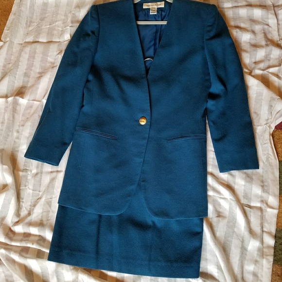 TEAL Jones New York suit - Picture 1 of 5